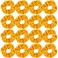 Semato 16 Pack Yellow Velvet Scrunchies for Hair Scrunchy Hair Ties Ropes for Women or Girls Hair Accessories