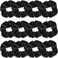 IVARYSS Scrunchies for Women, 12 Pcs Black Velvet Scrunchies for Hair, Soft Ponytail Holder for Girls, Classic Elastic Hair Bands