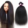 Odir Kinky Straight Bundles Human Hair 18 20 22 Inch Unprocessed 9A Brazilian Yaki Straight Virgin Hair 3 Bundles Remy Hair Extensions Natural Color