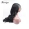 xiweiya Wigs Long Black Curly Lace Wig with Glueless Heat Resistant Fiber Body Wave Lace Front Wig Synthetic Hair Black Wigs For Black Women Replacement Wig