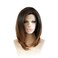 PT2/27# Color Short Bob Straight Synthetic Lace Front Wigs for Women Half Hand Tied Fiber Hair Wig 10 inch