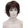 Wiginway Short Dark Auburn Layered Shaggy Wavy Wigs 100% Imported Premium Hair Heat Resistant Synthetic for Women 6 Inch
