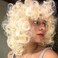 Xinran Blonde Curly Wig Afro Kinky Curly Wigs with Bangs，Light Blonde Afro 70s Wigs for Women，Cute Natural Synthtic Hair for Daily Party Wig 14 inch