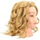 FUTAI Blonde 100% Human Hair Mannequin Head with Table Clamp Stand for Hairdresser Practice Braiding Styling Manikin Cosmetology Doll Training Head Bleaching Dyeing Curling Cutting Updos Display