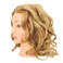 FUTAI Blonde 100% Human Hair Mannequin Head with Table Clamp Stand for Hairdresser Practice Braiding Styling Manikin Cosmetology Doll Training Head Bleaching Dyeing Curling Cutting Updos Display