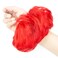 2pcs Messy Bun Hair Piece Scrunchie Hair Bun Hair Pieces for Women Girls Elastic Rubber Band Curly Wavy Synthetic Hair Bun Scrunchies Ponytail Extensions (Red)