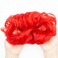 2pcs Messy Bun Hair Piece Scrunchie Hair Bun Hair Pieces for Women Girls Elastic Rubber Band Curly Wavy Synthetic Hair Bun Scrunchies Ponytail Extensions (Red)