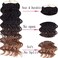 Wavy Senegalese Twist Crochet Braids 6packs/lot 14Inch 35Strands/Pack Synthetic Crochet Hair Curly Twist Braiding Hair (14 Inch, T1B/27#)