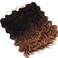 Wavy Senegalese Twist Crochet Braids 6packs/lot 14Inch 35Strands/Pack Synthetic Crochet Hair Curly Twist Braiding Hair (14 Inch, T1B/27#)
