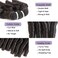Molefi Brazilian Funmi Hair 3 Bundles Spiral Curl Human Hair Short Curly Weave 9A Unprocessed Brazilian Human Hair Extensions 100g/pc Full Head Natural Color (10" 10" 10")