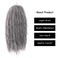 Grey Marley Braiding Hair Kinky Curly Marley Braids Synthetic Afro Twist Crochet Faux Locs Hair Extensions for Women Girls(Dark Grey)
