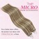YoungSee Microlink Hair Extensions Brown Microloop Hair Extensions Human Hair Highlight Brown with Blonde Micro Ring Hair Extensions Human Hair 20In Invisible Bead Extensions Human Hair 50s 50g