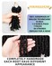10 Inches 7 Packs Pre Looped Pretwisted Passion Twist Crochet Hair for Black Women and Kids-Natural Black,Soft Hair Extensions Braided by Synthetic Spring Kinky Twist Bohemian Curl(10"-7 Packs,1B)