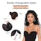 100% Human Hair Curly Drawstring Ponytail extension Water Wave, 12 inch 1B Natural Black Color, Afro Ponytail Brazilian Kinky Real Hair Ponytail Extensions For Black Women