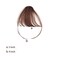 Clip in Bangs Wispy Bangs 100% Human Hair Bangs Fringe with Temples Hairpieces Clip in Hair Extensions Women Natural Curved Bangs for Party and Daily Wear (Wispy Bangs,Dark Brown)