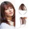 Clip in Bangs Wispy Bangs 100% Human Hair Bangs Fringe with Temples Hairpieces Clip in Hair Extensions Women Natural Curved Bangs for Party and Daily Wear (Wispy Bangs,Dark Brown)