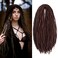 Dreadlock Extensions Dark Brown Wool Double Ended DE End Dreads 15 Strands Crochet Dreads Extensions 22 inches Dreadlocks Extension Straight Hippie Style Dreads for Women Men