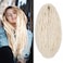 22 Inches Wool Dreadlock Extensions 15 Strands Double Ended Blonde Handmade Hippie Wool Dreads Extensions DE Ends White Locs Style Crochet Hair for Women