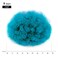 Yinmei Baibian Ombre Blue Afro Puff Drawstring Ponytail Short Ponytail High Puff Bun Hair Piece Kinky Curly Clip in on Updo Hair Extensions for Black Women(1B/Blue#)