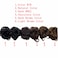 100% Human Messy Hair Bun with Fringe Tail Tousled Updo Scrunchies Hair Pieces Ponytail Hair Extension Curly Wavy Chignon Hairpieces for Women Girls (Light Brown)