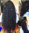Bohemian Goddess Box Braids Crochet Hair With Curly Ends 20 Inch 7 Packs Ombre Medium-Sized Boho Box Braids Waist Length Crochet Hair Extensions for Black Women (20 Inch,Black1B)
