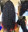 Bohemian Goddess Box Braids Crochet Hair With Curly Ends 20 Inch 7 Packs Ombre Medium-Sized Boho Box Braids Waist Length Crochet Hair Extensions for Black Women (20 Inch,Black1B)