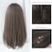 Long Cold Brown Hair Wig for Women Natural Synthetic High Density Wigs With Air Bangs Party Cosplay Use Hair Wig (22inch Cold brown)