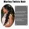 1 Pack 18 Inch Marley Braiding Hair Twists Marley Twist Braids Hair Long Afro Kinky Marley Hair for Butterfly Locs Crochet Hair(1B#)