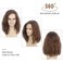 H&amp;Bwig Black Curly Wigs Long Wavy Fluffy Wigs for Men Daily Costume Party Synthetic Hair (Brown)
