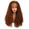Wiginway Synthetic Lace Front Long Afro Kinky Curly Wigs For Women Light Auburn With Babyhair Lace Front Wigs