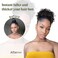 1PCS Messy Bun Hair Piece Large Black Hair Buns Hair Pieces Curly Fake Hair Bun Clip on Ponytails for Women Updos Short Synthetic Bun Drawstring Ponytail Extension for Black Women (1B)
