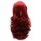 Long Wavy Red Half Hand Tied Heat Resistant Synthetic Lace Front Cosplay Wig