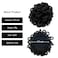 Yinmei Baibian Faux Bun Loc Ponytail Dread Bun Braided Petal Ponytail Extension Afro Puff Drawstring Ponytails Synthetic African American Curly Twist Pony Tail Hairpieces for Black Women(1B#)
