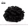 Yinmei Baibian Faux Bun Loc Ponytail Dread Bun Braided Petal Ponytail Extension Afro Puff Drawstring Ponytails Synthetic African American Curly Twist Pony Tail Hairpieces for Black Women(1B#)