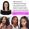 14 Inch Bob Wig Human Hair 13x4 HD Transparent Lace Front Wigs Human Hair Pre Plucked with Baby Hair Glueless Wigs Human Hair 180% Density Straight Frontal Lace Wigs for Women Natural Color