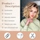 SCENTW Short Layered Ombre Blonde Wavy Bob Wigs for White Women Mid-length Blonde Curly Wig Synthetic Natural Looking Daily Party Wig