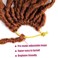 36 Inch 7 Packs Soft Locs Crochet Hair Ginger Color Whole Strand No Extended Long New Faux Locs Pre-looped Super Lightweight Synthetic Hair Braids For Black Women (36inch, 7packs, 350)