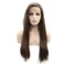 Synthetic Lace Front Wigs Brown Long Silky Straight Free Part 180% Density Half Hand Tied Heat Resistant Fiber Hair for Women 24'' &hellip;