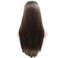 Synthetic Lace Front Wigs Brown Long Silky Straight Free Part 180% Density Half Hand Tied Heat Resistant Fiber Hair for Women 24'' &hellip;