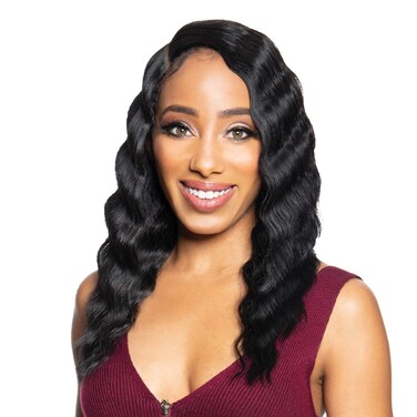 Beyond Synthetic Hair Lace Front Wig - BYD LACE H CRIMP 16 (SOM RT BURG)