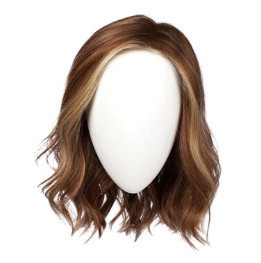 Raquel Welch Simmer Elite Layered Shoulder Length Wig With Lightweight Hand-Tied Base, Average Cap - RL12/22SS SS Cappuccino