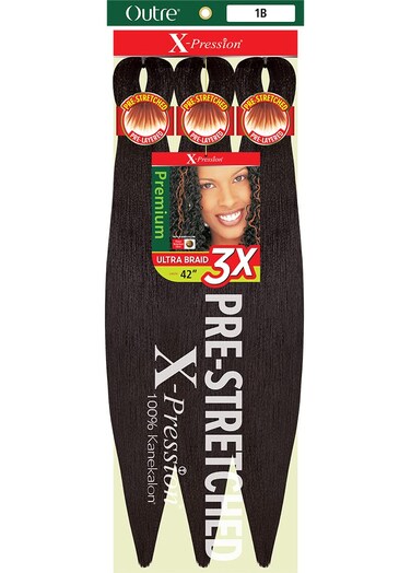 Outre X-PRESSION Ultra Braid Pre-streteched Braid 42" 3X (1 Pack, 51)