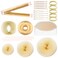 Blonde Sponge Volume Hair Bases Set Bump it Up Inserts Hair Styling Tools Bump Up Combs Clips Sponge Hair Bun Updo Accessories for Women Girl DIY Hairstyles Yellow (Blonde)