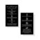 SPANISH Brow Tint &amp; Henna Aftercare Card   Henna y Tinte Para Cejas   50 Pack   Size 2x3.5&rdquo; inches Business Card   Starter Lift Kit with Tint at home diy supplies   Black with White Design
