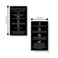 SPANISH Brow Tint &amp; Henna Aftercare Card   Henna y Tinte Para Cejas   50 Pack   Size 2x3.5&rdquo; inches Business Card   Starter Lift Kit with Tint at home diy supplies   Black with White Design