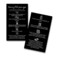SPANISH Brow Tint &amp; Henna Aftercare Card   Henna y Tinte Para Cejas   50 Pack   Size 2x3.5&rdquo; inches Business Card   Starter Lift Kit with Tint at home diy supplies   Black with White Design