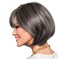 Raquel Welch Made You Look Chin-Length Chic Bob, 100% Hand Tied by Hairuwear, Petite-Average Cap, RL511 Sugar And Charcoal