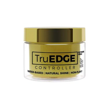 TruEDGE Controller Extreme Hold Water-Based Pomade - Ntaural Shine &amp; Non-Flaky Scented Edge Control - Perfect for Hair-Braiding (Sugar Melon)
