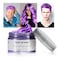 Temporary Purple Hair Color Wax 4.23oz, Instant Hairstyle Mud Cream, Hair Pomades for Party, Cosplay, Nightclub, Masquerade, Halloween.(Purple)