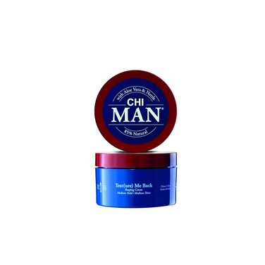 CHI Man Texture Me Back Shaping Cream, Medium Hold, Men's Hair Styling Cream, Oud Fragrance, Sulfate, Paraben, &amp; Cruelty-Free, 3 Oz